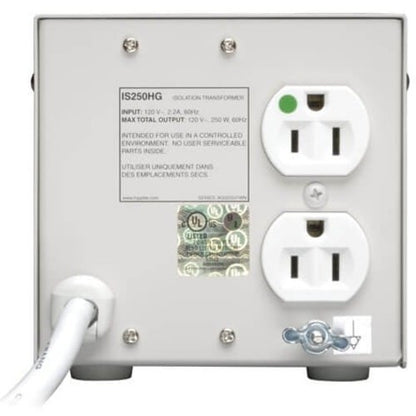 Tripp Lite - Transformateur d'isolement Isolator IS250HG - 250 W - 120 V CA - 120 V CA