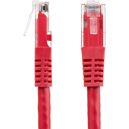 StarTech.com 25ft CAT6 Ethernet Cable - Red Molded Gigabit - 100W PoE UTP 650MHz