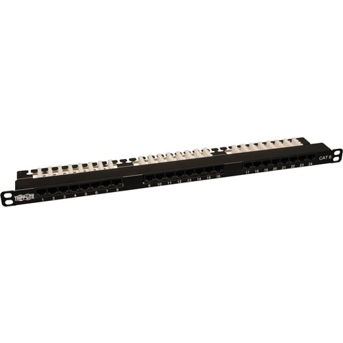 Tripp Lite 24-Port Cat6 Cat5 Patch Panel Rackmount 568A/B 110 Punch down RJ45 0.5URM - 24