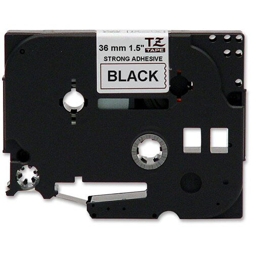 36MM BLACK ON WHITE LAMINATED .STRONG ADHESIVE INDUSTRIAL T