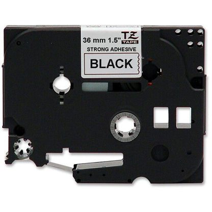 36MM BLACK ON WHITE LAMINATED .STRONG ADHESIVE INDUSTRIAL T