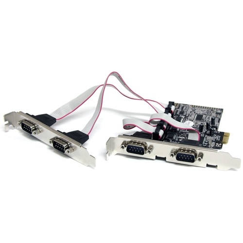 StarTech.com 4 Port PCIe Serial Adapter Card with 16550 - Add 4 RS