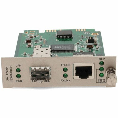 AddOn 1000Base-TX with Open SFP Slot Media Converter Card