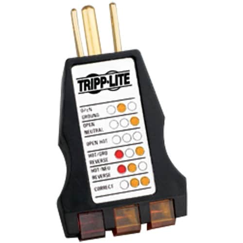 Testeur de circuit Tripp Lite CT120 - Noir - Plastique