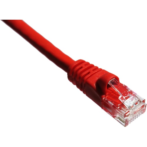 Câble de raccordement Axiom Memory Axiom 10 pieds CAT6 UTP 550 MHz avec gaine moulée anti-accroc (rouge)
