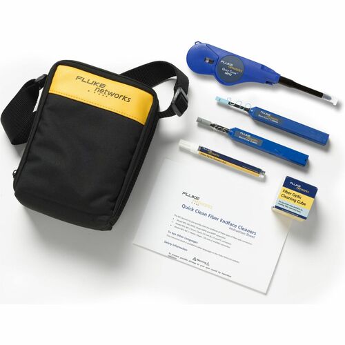 ENHANCED FIBER OPTIC CLEANING KIT W/ ONE-CLICK CLEANERS