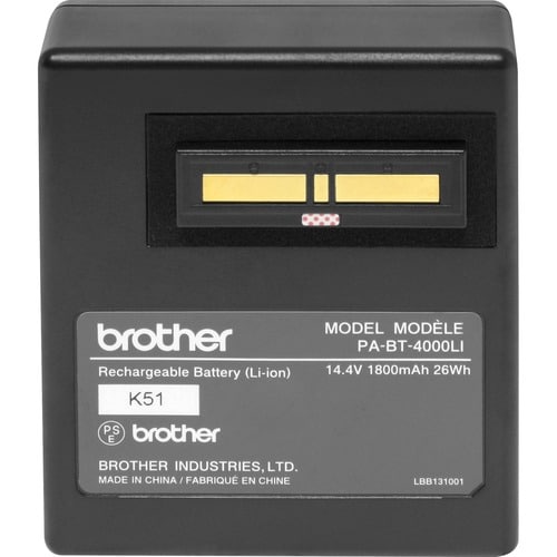 Brother Mobile Printer Battery - For Printer - Battery Rechargeable - 1800 mAh -