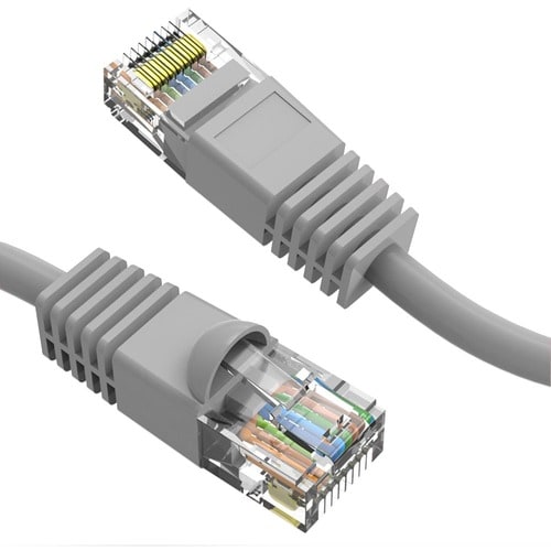 Axiom Memory Axiom 15FT CAT6 UTP 550mhz Patch Cable Snagless Molded Boot (Gray)