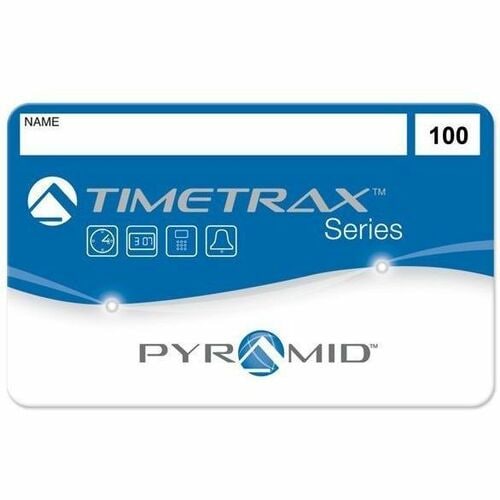Pyramid Employee Swipe Cards - Magnetic Stripe Card - 3.63\" (92.08 mm) x 2.13\"