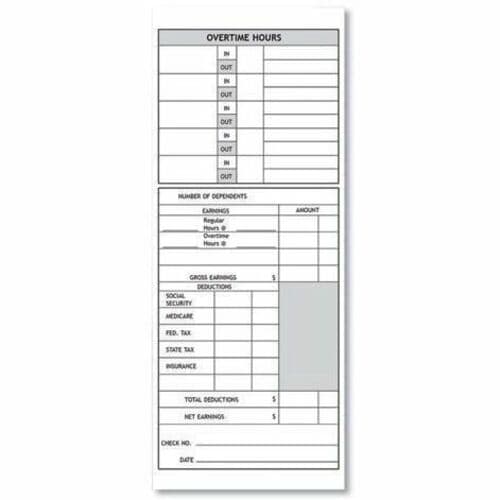 Carte de pointage pyramidale pour modèles 1000 et 2000 - 228,60 mm x 88,90 mm F