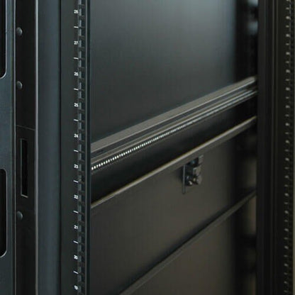 42U RACK ENCLOSURE SERVER CABINET 23IN WIDE VERTICAL RAIL MNT
