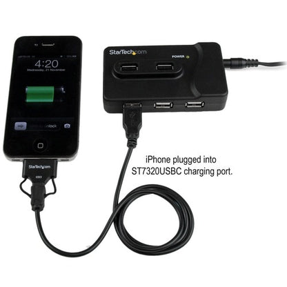 StarTech.com 6 Port USB 3.0 / USB 2.0 Combo Hub with 2A Charging Port