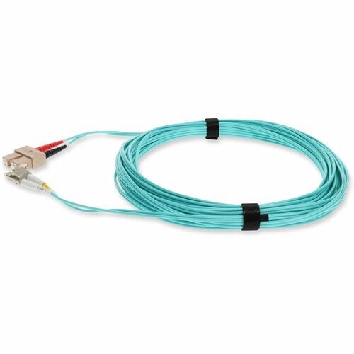 AddOn 7m Laser-Optimized Multi-Mode fiber (LOMM) Duplex SC/LC OM3 Aqua Patch Cab