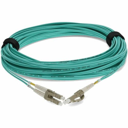 AddOn 15m Laser-Optimized Multi-Mode fiber (LOMM) Duplex LC/LC OM3 Aqua Patch Ca