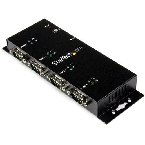 StarTech.com USB to Serial Adapter Hub - 4 Port - Industrial