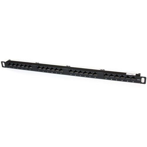 PANNEAU DE CONNEXION 24 PORTS 0,5U CAT5E RJ45 ENET MONTAGE EN RACKMOUNT PANNEAU DE CONNEXION 110