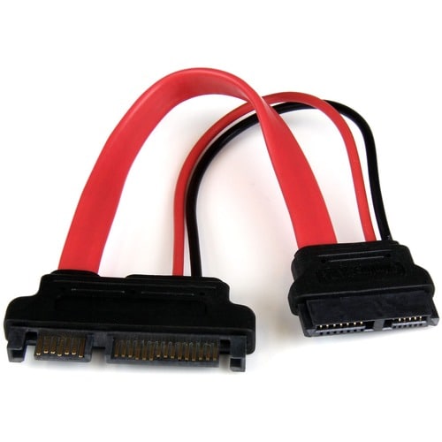 6IN SLIMLINE SATA TO SATA F/M ADAPTER W/ POWER