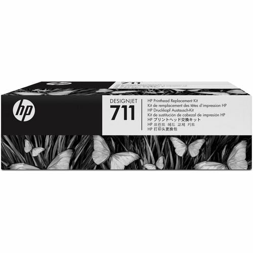 HP 711 Original Inkjet Printhead - Pigment Black, Cyan, Magenta, Yellow - (C1Q10A)