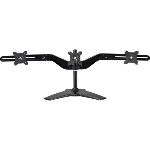 Soporte para tres monitores con base de soporte Amer Mounts de hasta