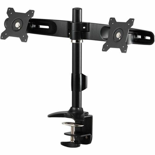 Amer Mounts Dual Monitor Clamp Mount Supports Flat