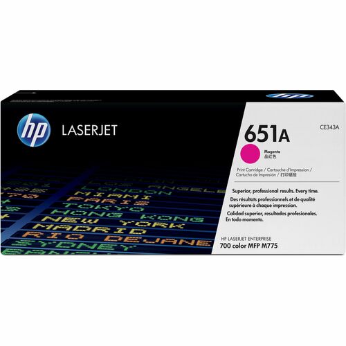 CARTOUCHE DE TONER MAGENTA 651A AVEC TECHNOLOGIE CLR SPHERE POUR LASERJET