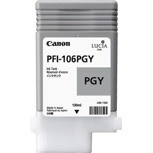 Cartouche d'encre jet d'encre d'origine Canon PFI-106PGY - Gris photo