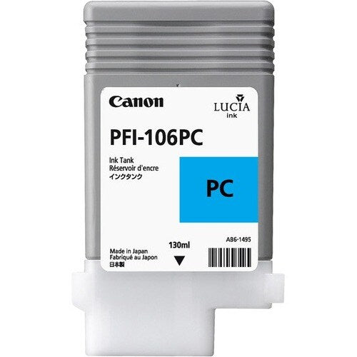 Canon PFI-106PC Original Inkjet Ink Cartridge - Photo Cyan P