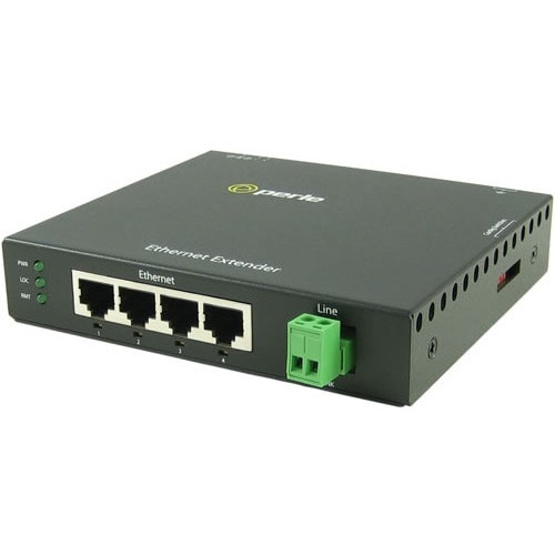 Extensor Ethernet Perle eX-4S110-TB de Perle Systems - 4 puertos de red (RJ-45)