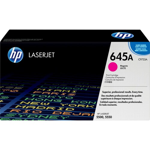 HP 645A Original Laser Toner Cartridge - Magenta - 1 Pack -