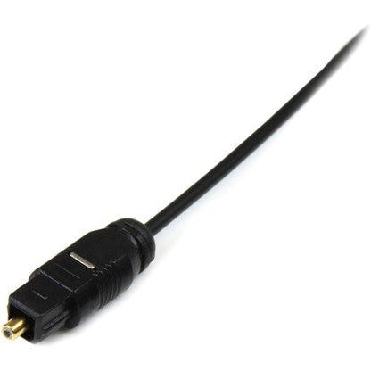 StarTech.com 15 ft Thin Toslink Digital Optical SPDIF Audio Cable