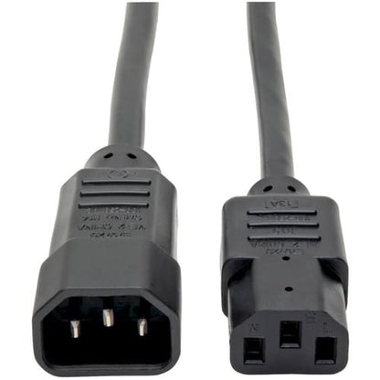 Cable de extensión de alimentación para computadora Tripp Lite de 2 pies, C14 a C13, 10 A, 18 AW