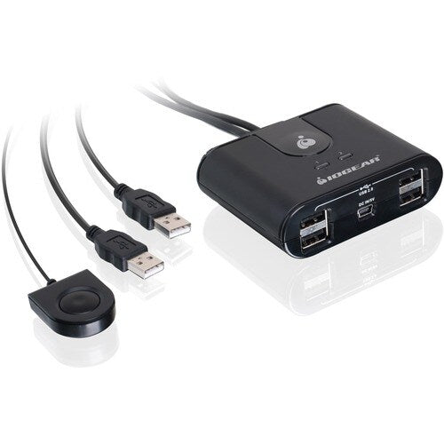 GUS402 CONMUTADOR DE 4 PUERTOS USB 2.0 PARA COMPARTIR PERIFÉRICOS ENTRE 2 COMPUTADORAS