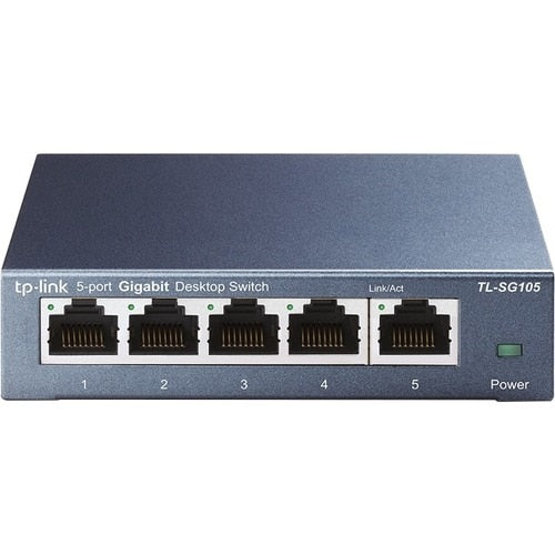TL-SG105 COMMUTATEUR DE BUREAU 5 PORTS 10/100/1000 RJ45 BOÎTIER MÉTALLIQUE