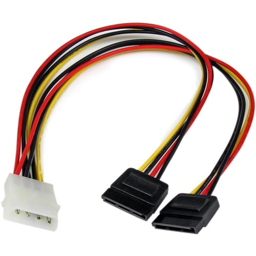 Adaptateur de câble d'alimentation en Y Star Tech.com LP4 vers 2x SATA 12 pouces
