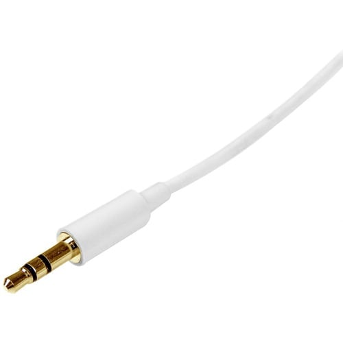 StarTech.com 2m White Slim 3.5mm Stereo Audio Cable