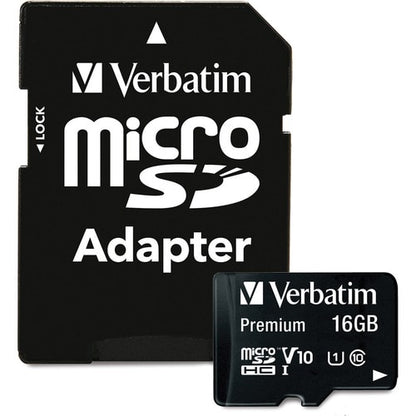 16GB PREM MICROSDHC MEM CARD ADAP UHS-I V10 U1 CLASS 10 MULTI 20