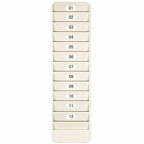 Pyramid 500-12 12-Pocket Employee ID Badge Rack - 12 x Card - 12 Pocket(s) - Dur