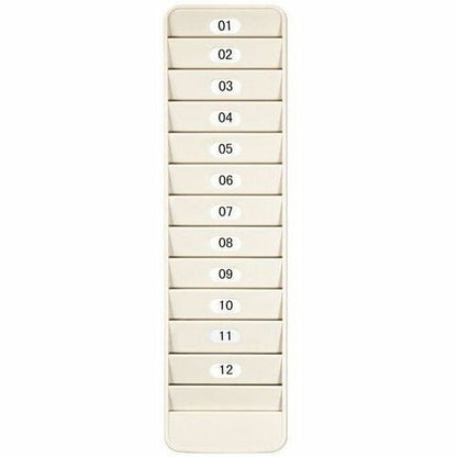 Pyramid 500-12 12-Pocket Employee ID Badge Rack - 12 x Card - 12 Pocket(s) - Dur