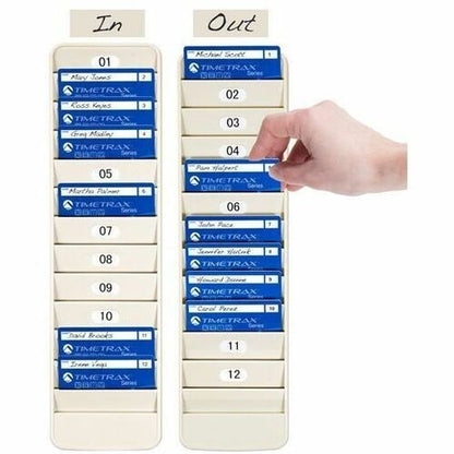 Pyramid 500-12 12-Pocket Employee ID Badge Rack - 12 x Card - 12 Pocket(s) - Dur