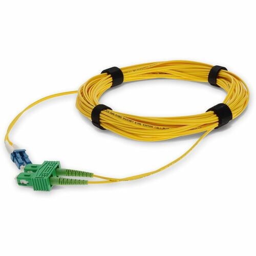AddOn 1m SMF 9/125 Duplex (APC-SC/LC) ASC/LC OS1 Yellow OFNR (Riser-Rated) Patch