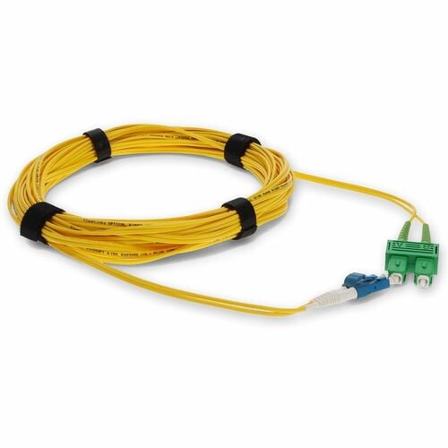 AddOn 1m SMF 9/125 Duplex (APC-SC/LC) ASC/LC OS1 Yellow OFNR (Riser-Rated) Patch