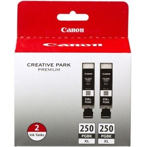 Canon PGI-250XL Original Inkjet Ink Cartridge - Black - 2 Pa