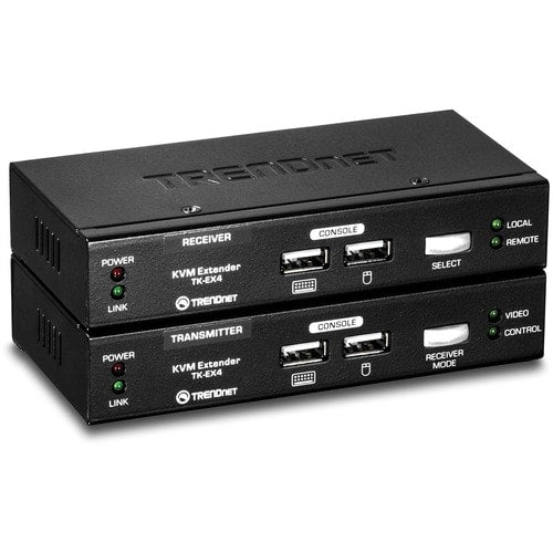 TRENDnet KVM Extension Kit, Extend Keyboard/Video/Mouse Controls, up to 100 Mete