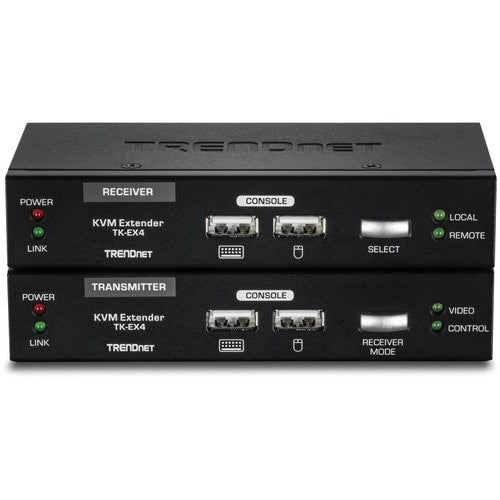 TRENDnet KVM Extension Kit, Extend Keyboard/Video/Mouse Controls, up to 100 Mete