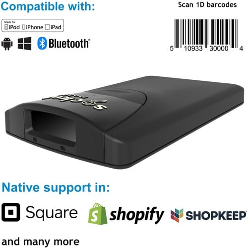 Socket Mobile SocketScan S800, escáner de código de barras 1D, negro - Conectividad por cable -