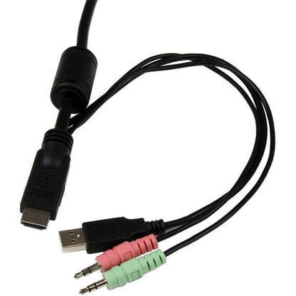 COMMUTATEUR KVM 2 PORTS USB HDMI AVEC COMMUTATEUR AUDIO À DISTANCE ALIMENTÉ PAR USB