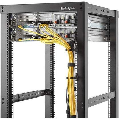 StarTech.com 1U Vertical Server Rack Cable Management D-Ring Hook - 1.8x3.9in (4.5x10cm) -