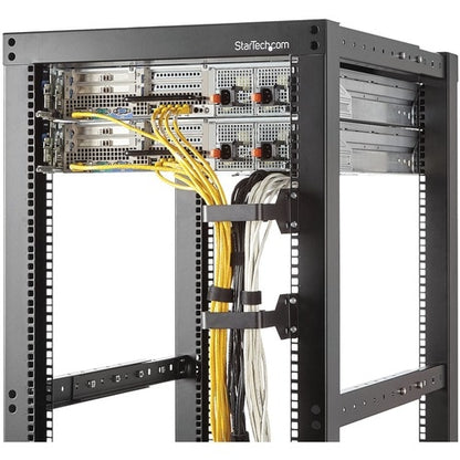 StarTech.com Multi-Directional Vertical Server Rack Cable Management D-Ring Hook 2.4x3.9in