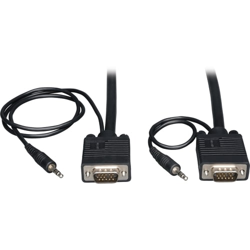 Tripp Lite 30ft SVGA / VGA Coax Monitor Cable with Audio and RGB High Resolution HD15 3.5m