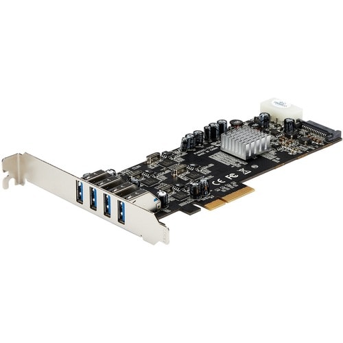 StarTech.com 4 Port PCI Express (PCIe) SuperSpeed USB 3.0 Card Adapter
